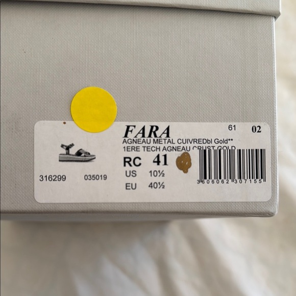 Robert Clergerie ‘Fara’ Sandals with Crossover Design in Bronze - New - Picture 4 of 12